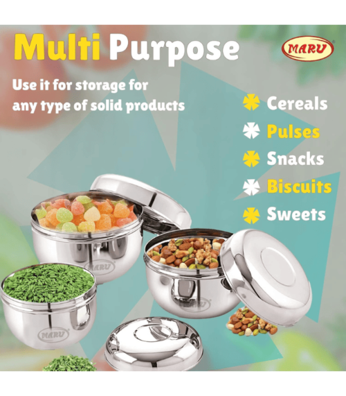 Stainless Steel Storage Containers Set