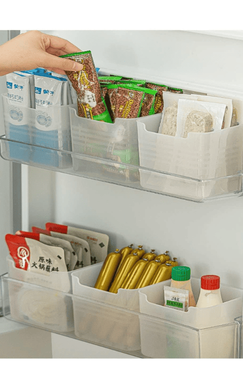 Freezer Bins Set of 3 Large Plastic Containers