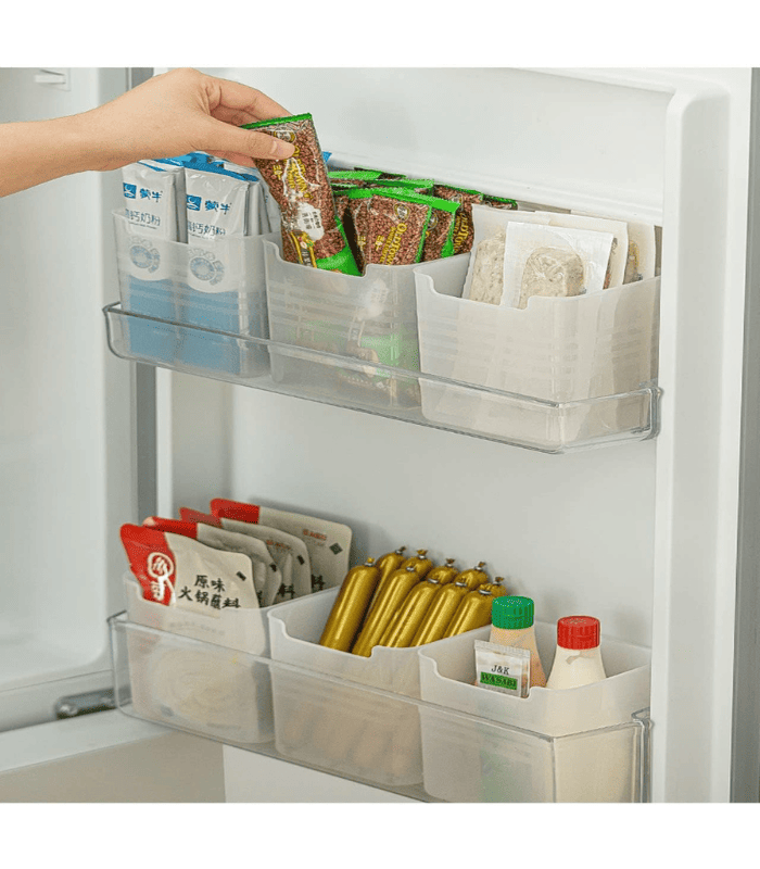 Freezer Bins Set of 3 Large Plastic Containers