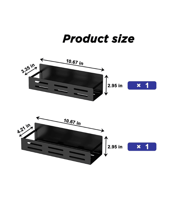 2 Pack Spice Rack for Refrigerator