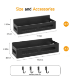 4 Pack Magnetic Spice Rack Organizer