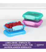 Food Containers With Contrasting Clips