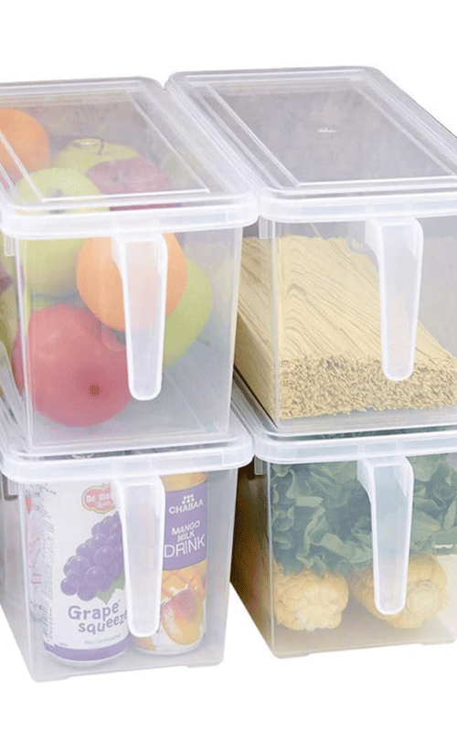 Square Food Storage Organizer with Lids