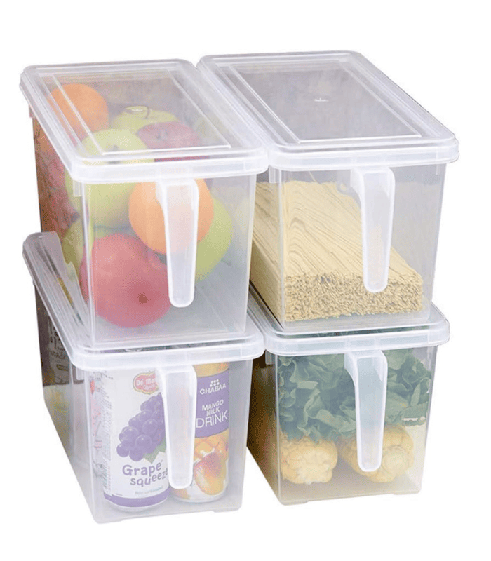 Square Food Storage Organizer with Lids