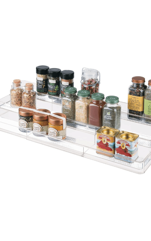 Plastic Shelf Spice Rack Organizer