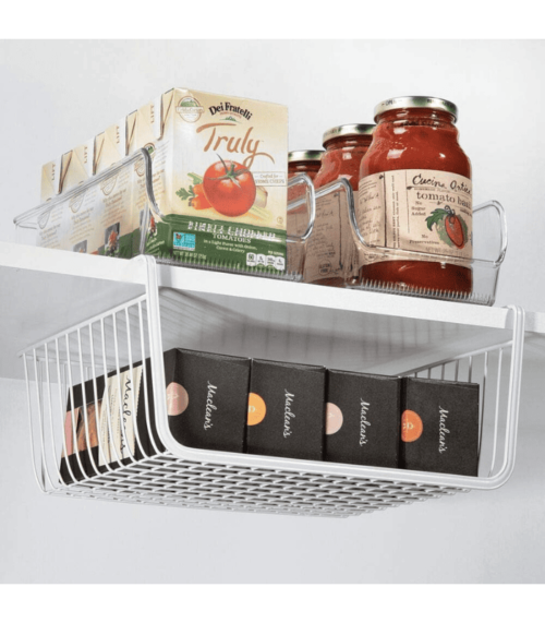 Metal Under Shelf Hanging Storage Bin