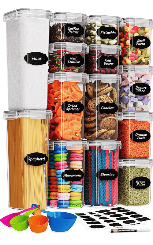 Set of 14 Silicone Food Containers