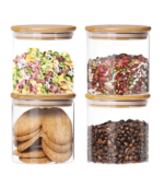 Glass Kitchen Clear Container for Food Storage