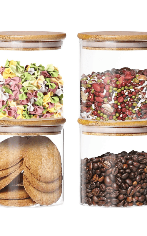 Glass Kitchen Clear Container for Food Storage