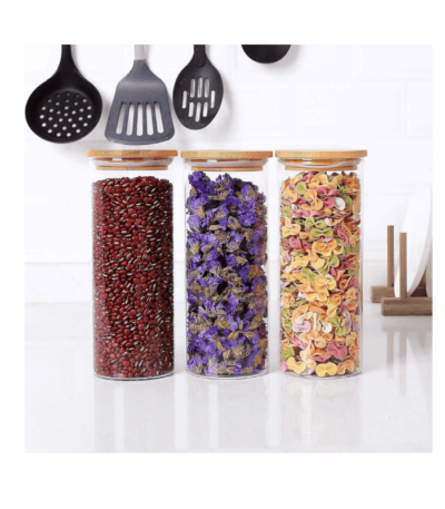 BPA Free High Borosilicate Glass Cookies Jars
