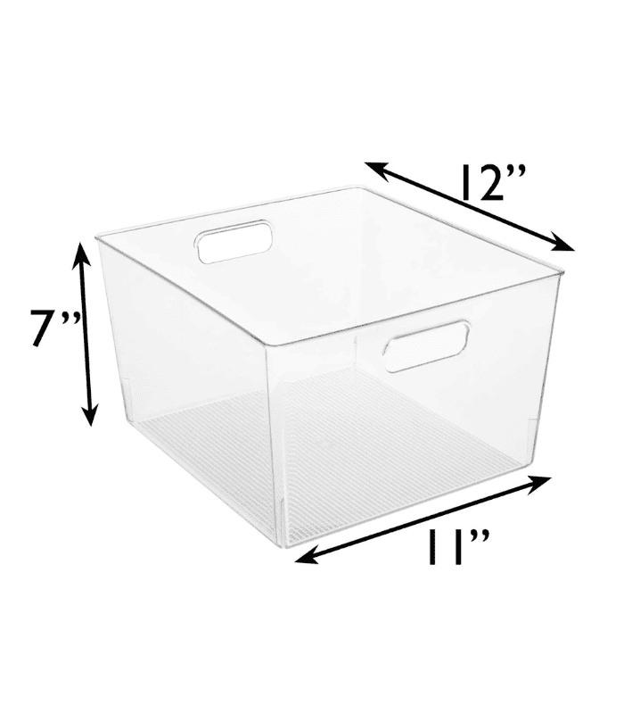 Plastic Storage Bins -XL - Pack of 2