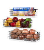 Wall Mounted Metal Wire Baskets