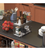 2 Tier Cabinet Wire Basket Drawer Organizer