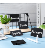 Pantry Basket Label Clip with White Chalk
