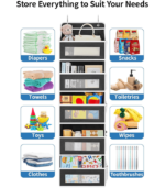 Door Organizer with 5 Large Capacity Pockets