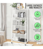 Foldable Storage Shelves 5 Tier