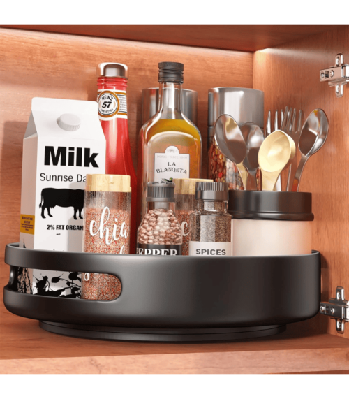 Steel Rotating Spice Racks with Turntable