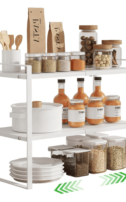 Metal Pantry Storage Shelves Rack