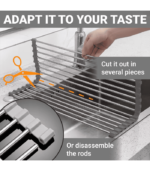 Foldable Stainless Steel Dish Drainer