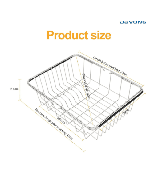 Stainless steel Expandable Dish Rack