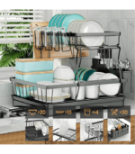 2 Tier Dish Rack for Kitchen Counter