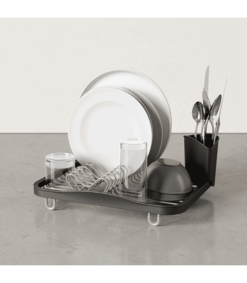 Dish Drainer for Sink with Cutlery Holder