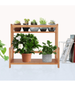 2 Tier Bamboo Spice Rack Organizer