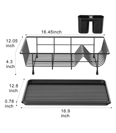 Small Dish Rack with Tray