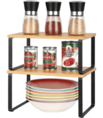 Stackable & Expandable Cabinet Shelf