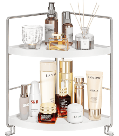 2-Tier Corner Storage Shelf