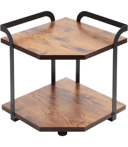 2 Tier Wood Spice Rack