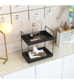 2-Tier Standing Countertop Metal Storage Rack