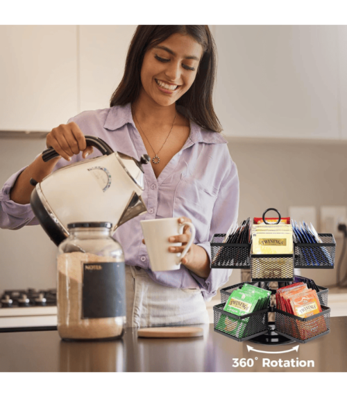 8 Compartments TeaBags Display Rack