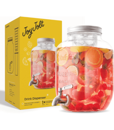 Glass Beverage Dispenser with Spigot