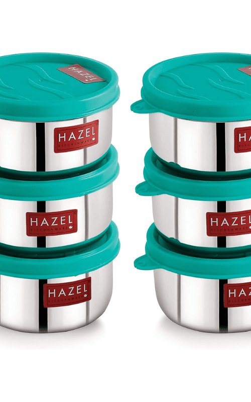 Stainless Steel Kitchen Containers Set Of 6