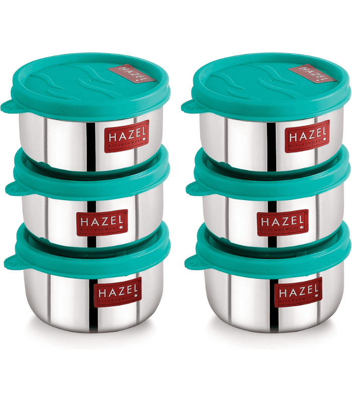 Stainless Steel Kitchen Containers Set Of 6