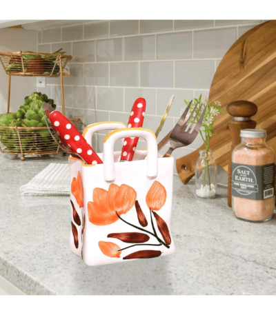 Ceramic Cutlery Stand for Kitchen