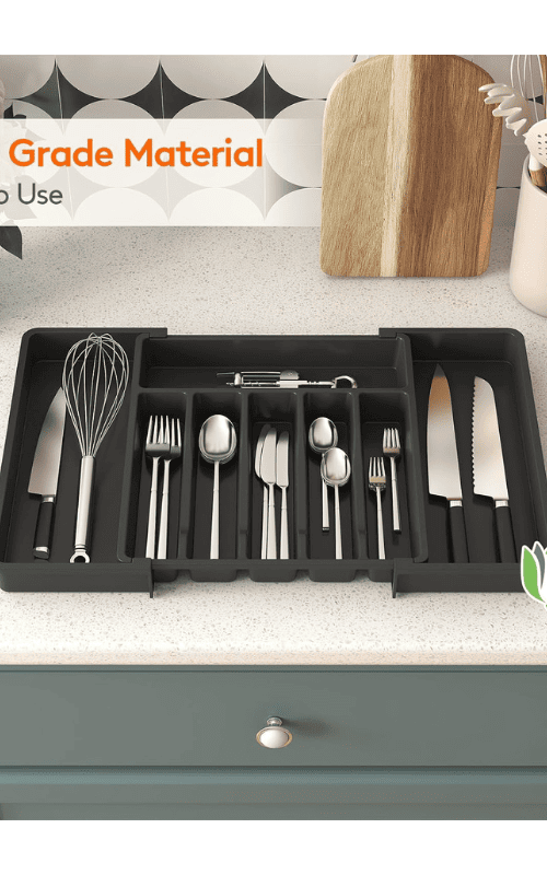 Expandable Utensil Tray for Kitchen