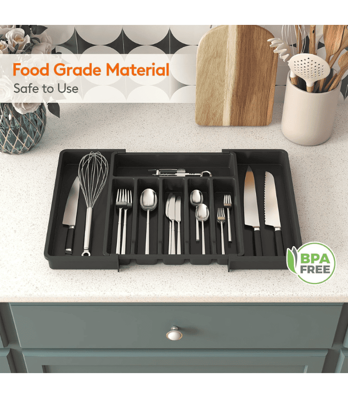Expandable Utensil Tray for Kitchen