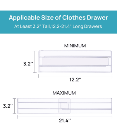 8 Pack Drawer Dividers Organizers
