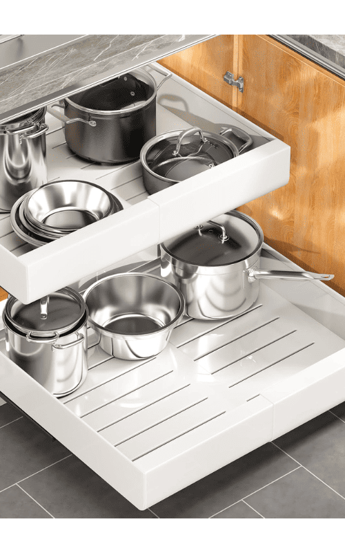 Pull-Out Cabinet Organizer For Kitchen