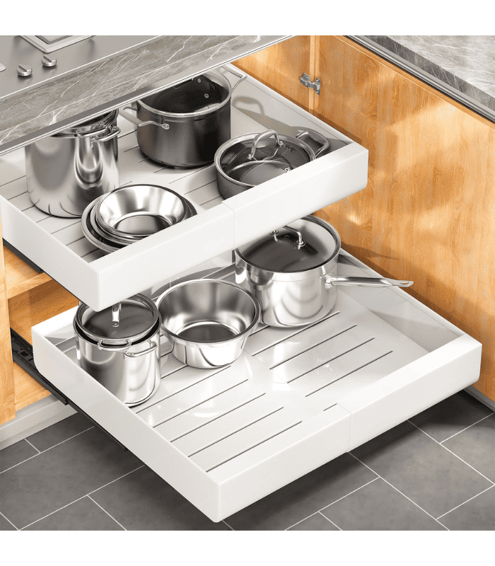 Pull-Out Cabinet Organizer For Kitchen
