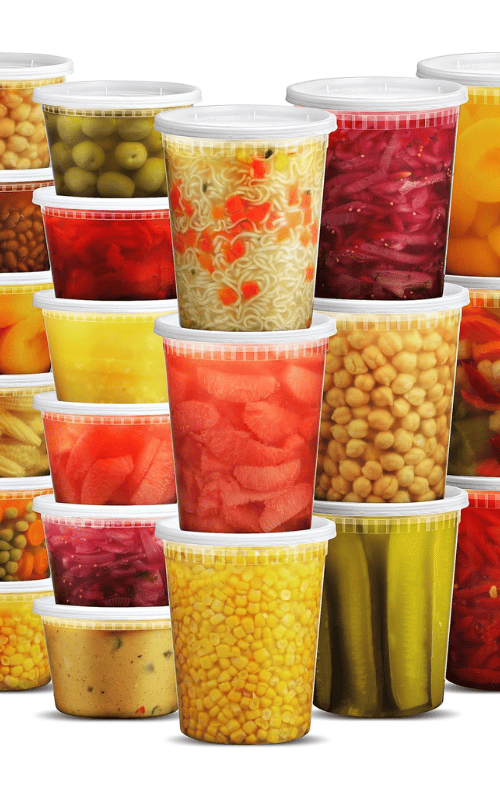 Deli Food Containers with Lids - (48 Sets)