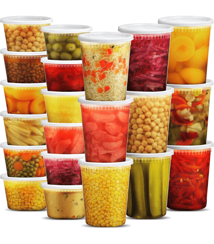 Deli Food Containers with Lids - (48 Sets)