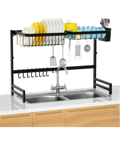 Over The Sink Stainless Steel Dish Drainer