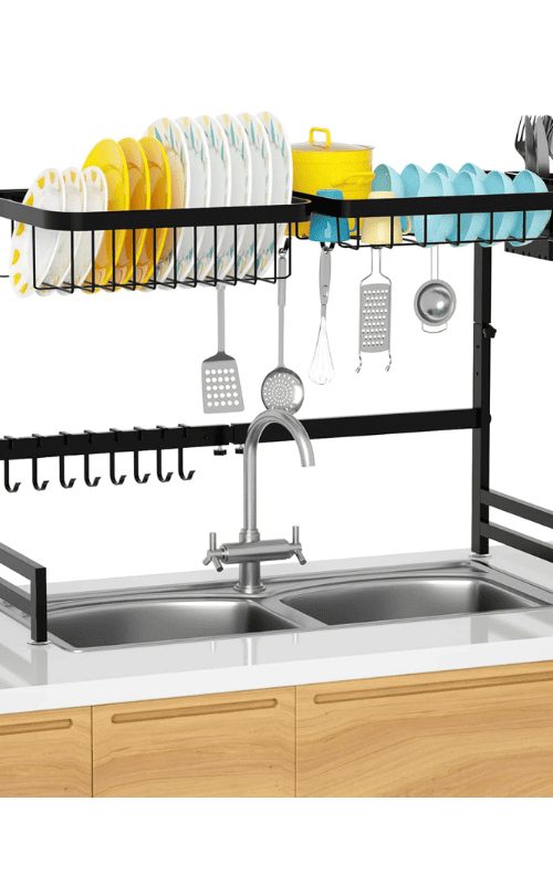 Over The Sink Stainless Steel Dish Drainer