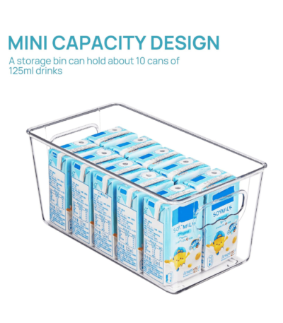 Plastic Pantry Organizer Bins for Fridge