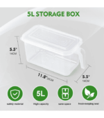 Freezer Safe Food Storage Boxes, Transparent