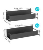 4 Pack Magnetic Spice Storage Rack