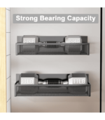 Fridge Magnet Organizer with Moveable 4 Hooks